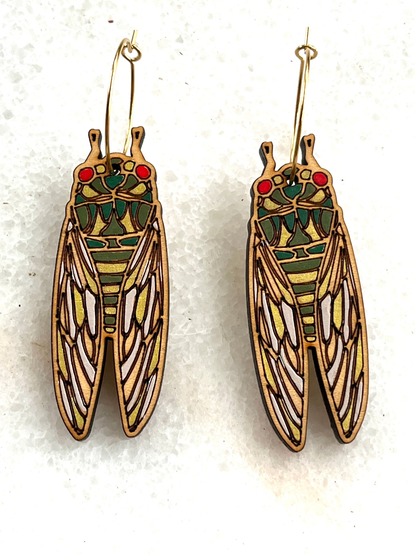 Cicada earrings