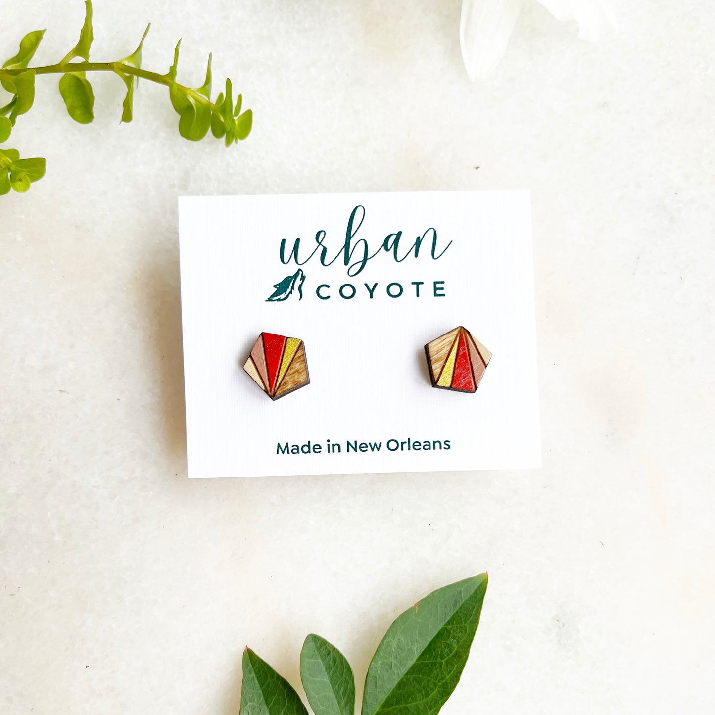 Geometric Sun Ray- Red Multi