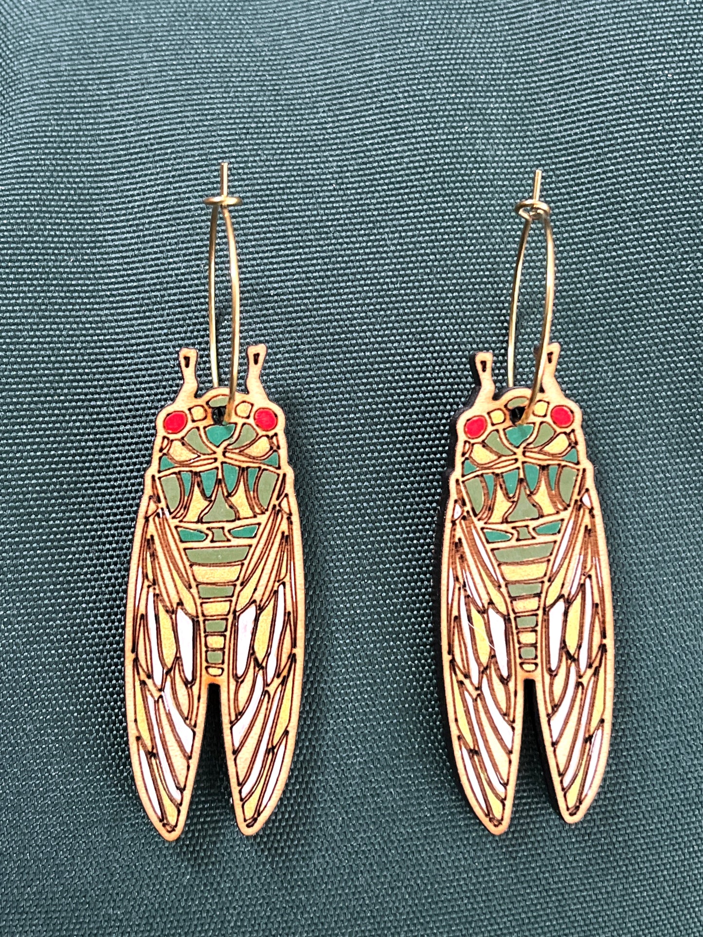 Cicada earrings