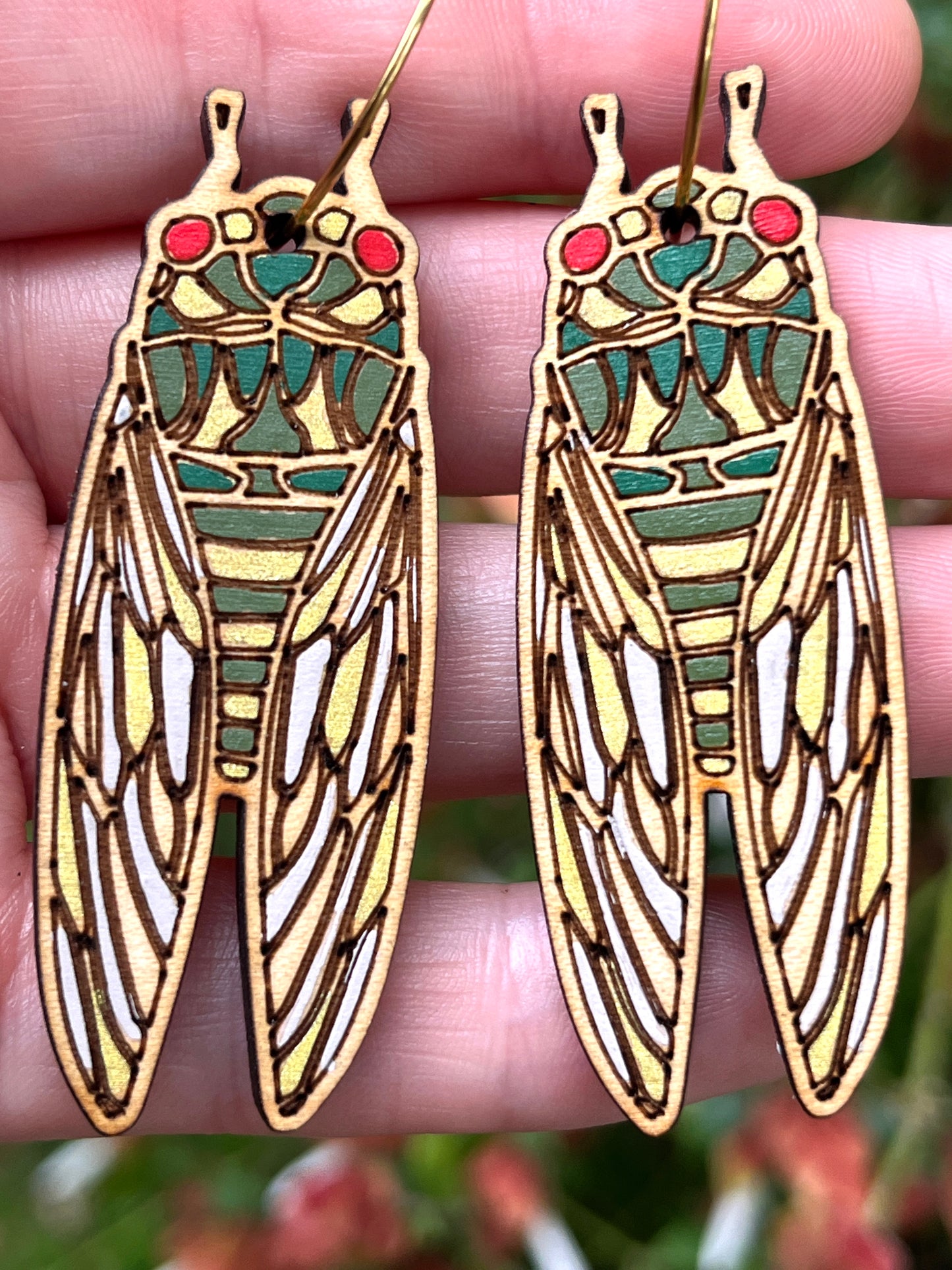 Cicada earrings