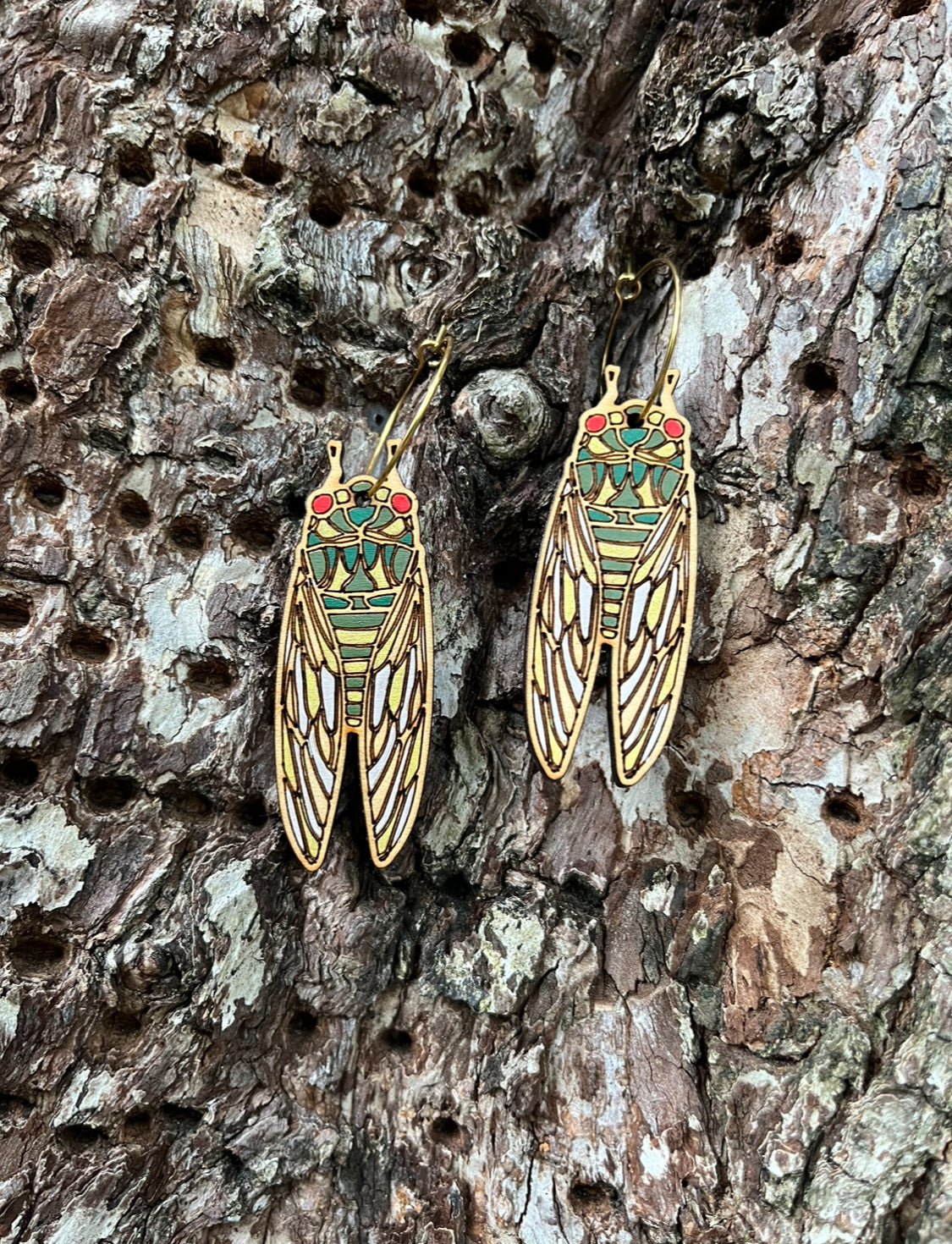 Cicada earrings