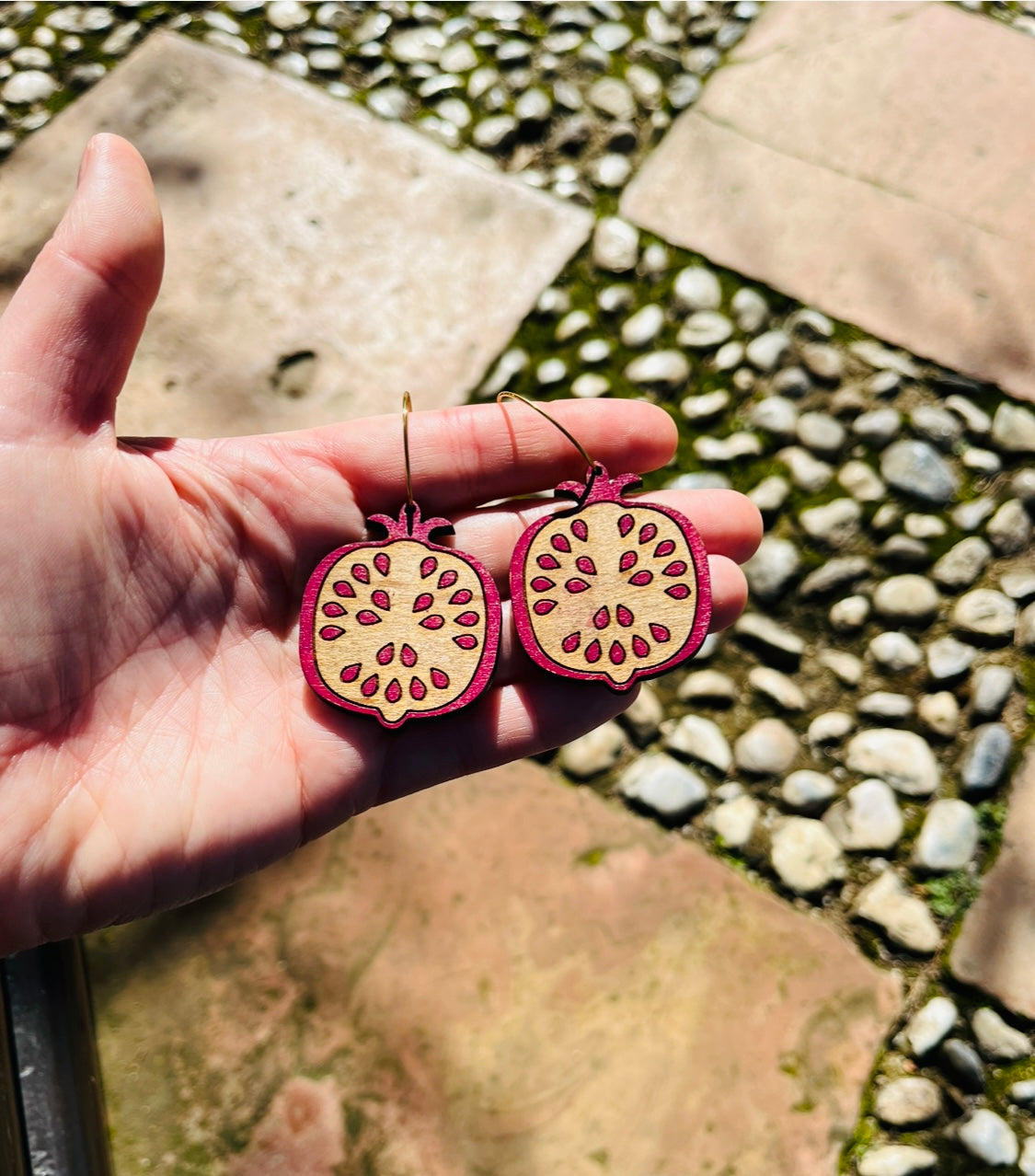 pomegranate hoops